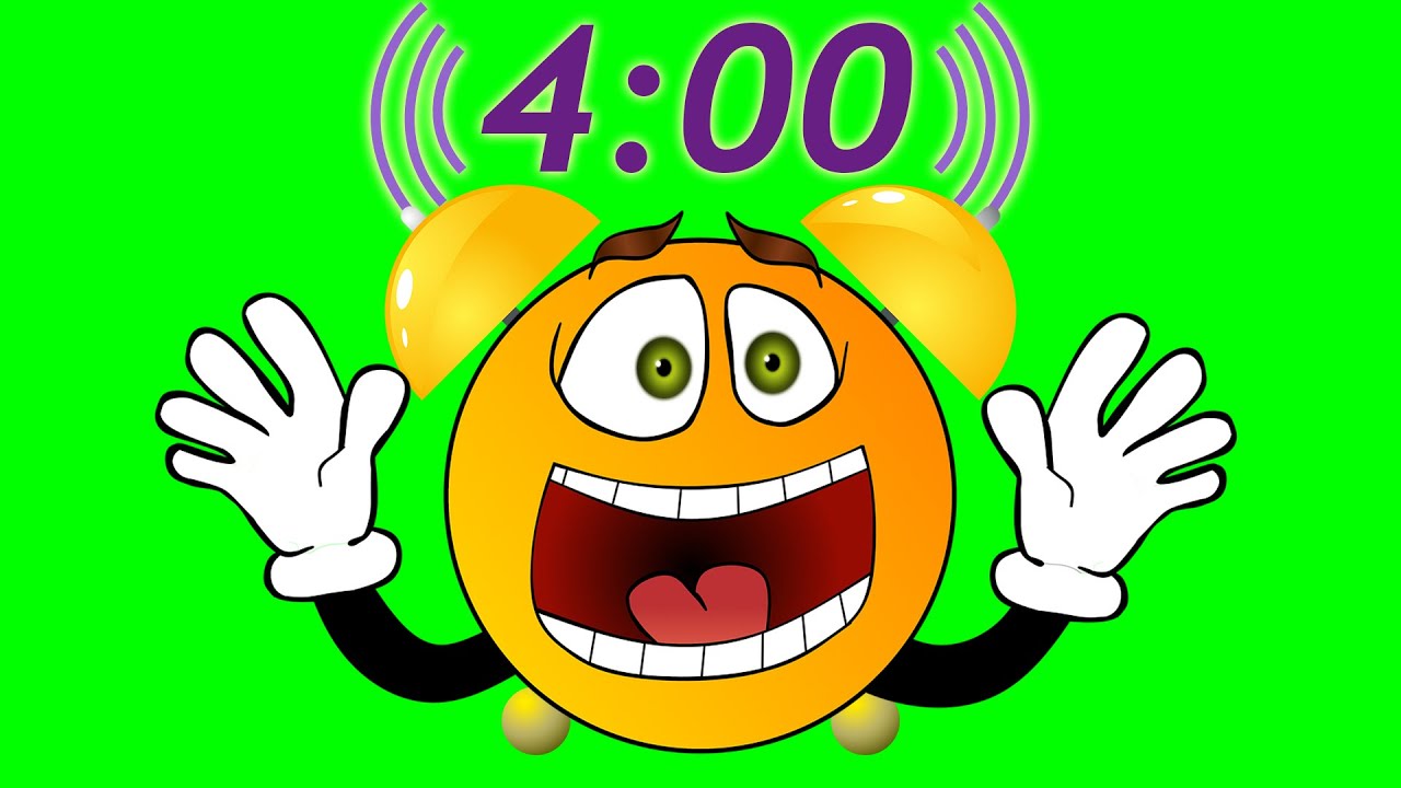 4 Minute Timer - Loud Alarm Clock Sound!