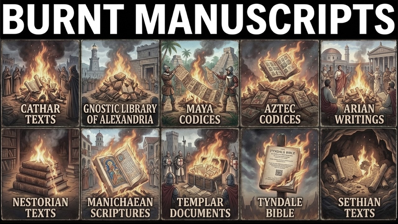 10 Religious Manuscripts That Were Burned by the Church