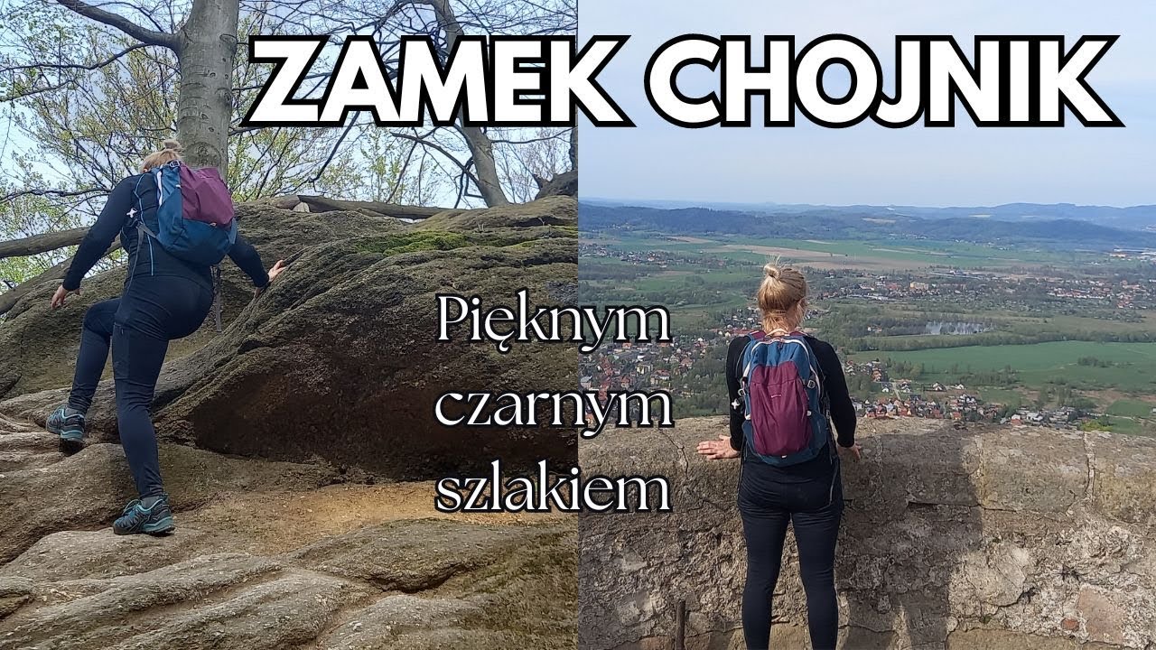 Zamek Chojnik czarnym szlakiem. Sobieszów Napisy + Opis  #zamek #Chojnik #castle #poland #kynast