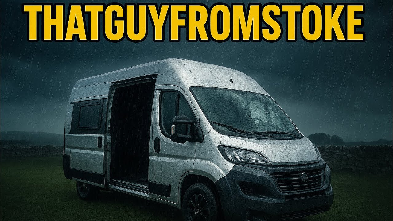“Van Life in the Peak District | Free overnight parking spot!” (Rain and wind )☔️ 