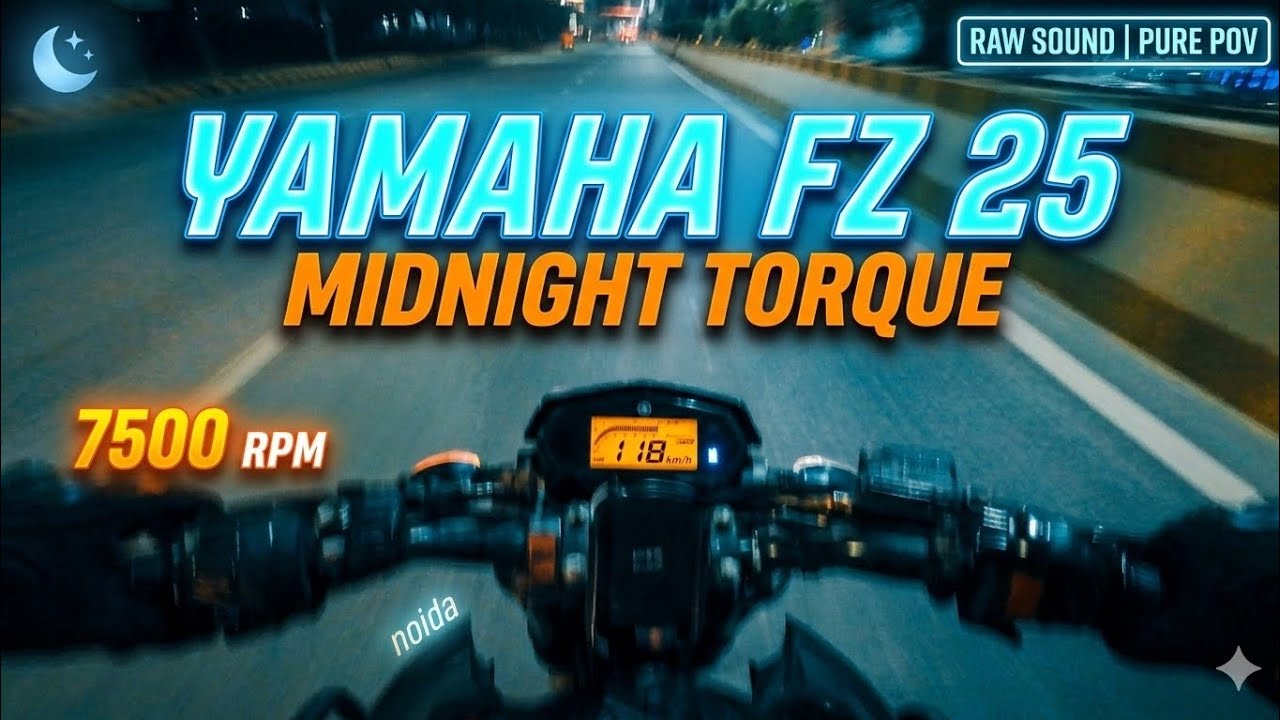 🌙 Midnight Torque | Yamaha FZ 25 Raw Sound | Late Night Cruise
