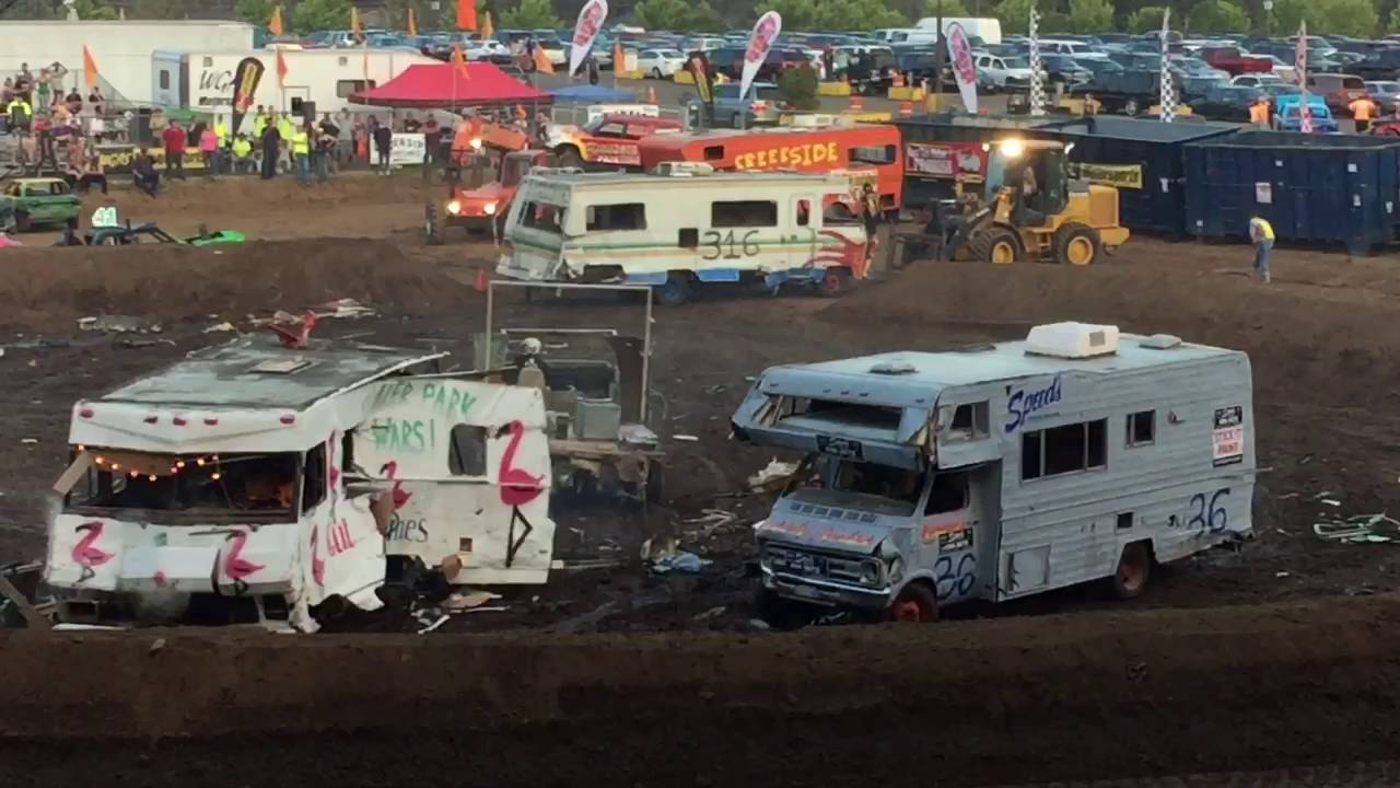 RV Demolition Derby Clark County Fair 2016