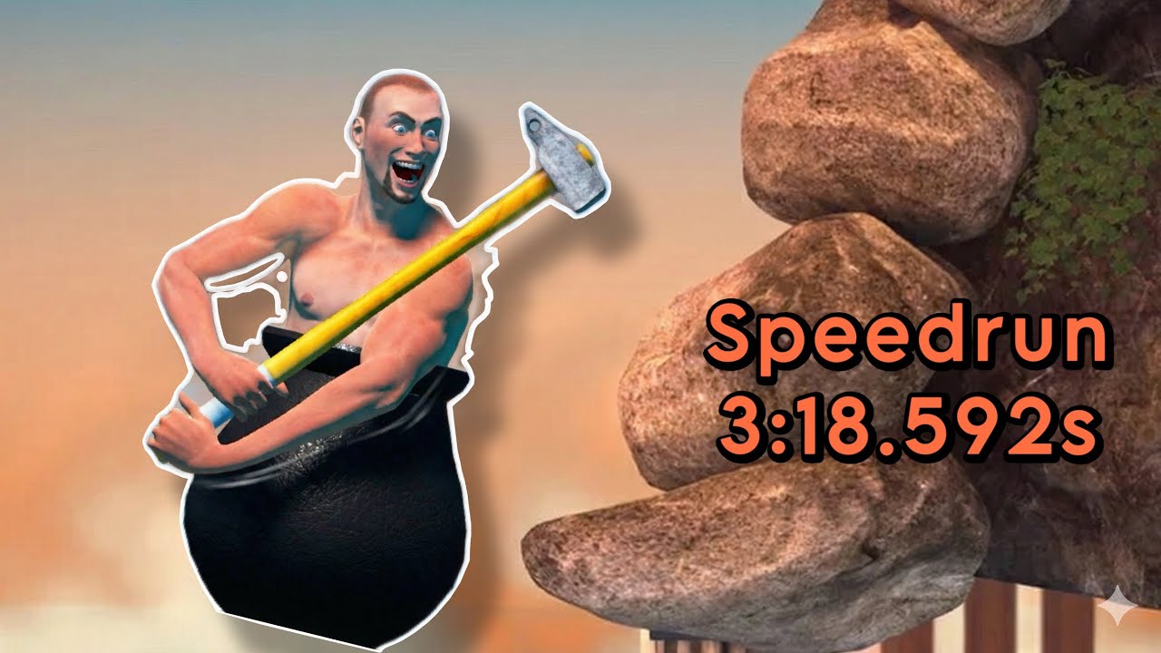 Getting Over It Speedrun in 3:18.592 