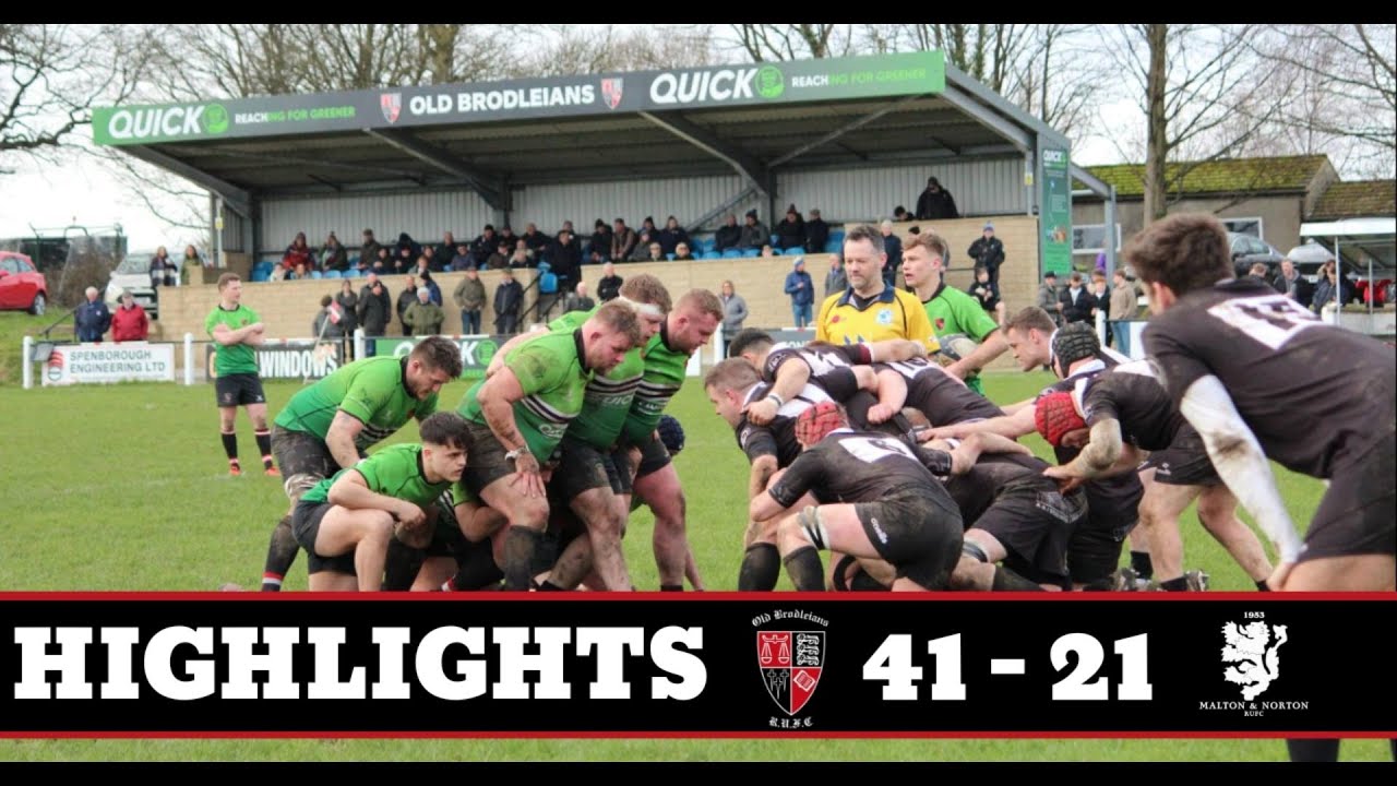 Match Highlights | Old Brodleians 41 - 21 Malton & Norton