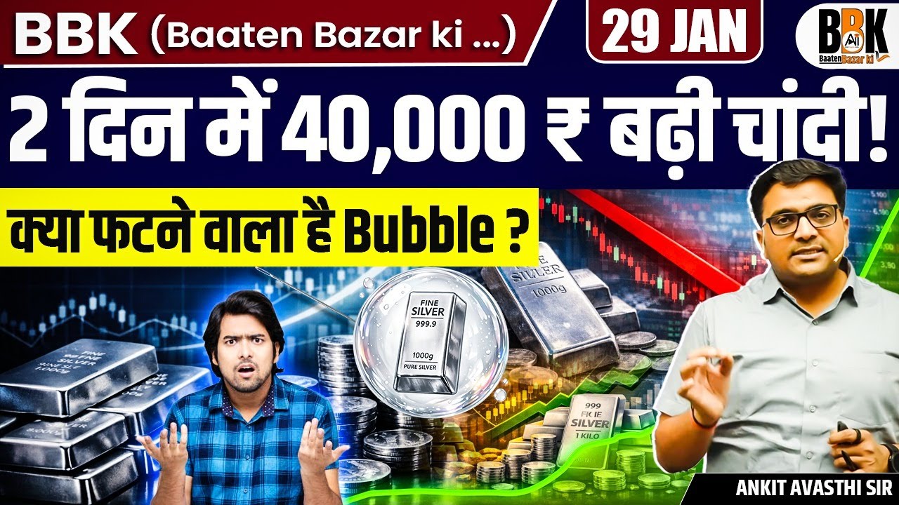 Silver Hits ₹4 Lakh Mark, Gold Surges | Bubble Warning from Experts | By Ankit Sir