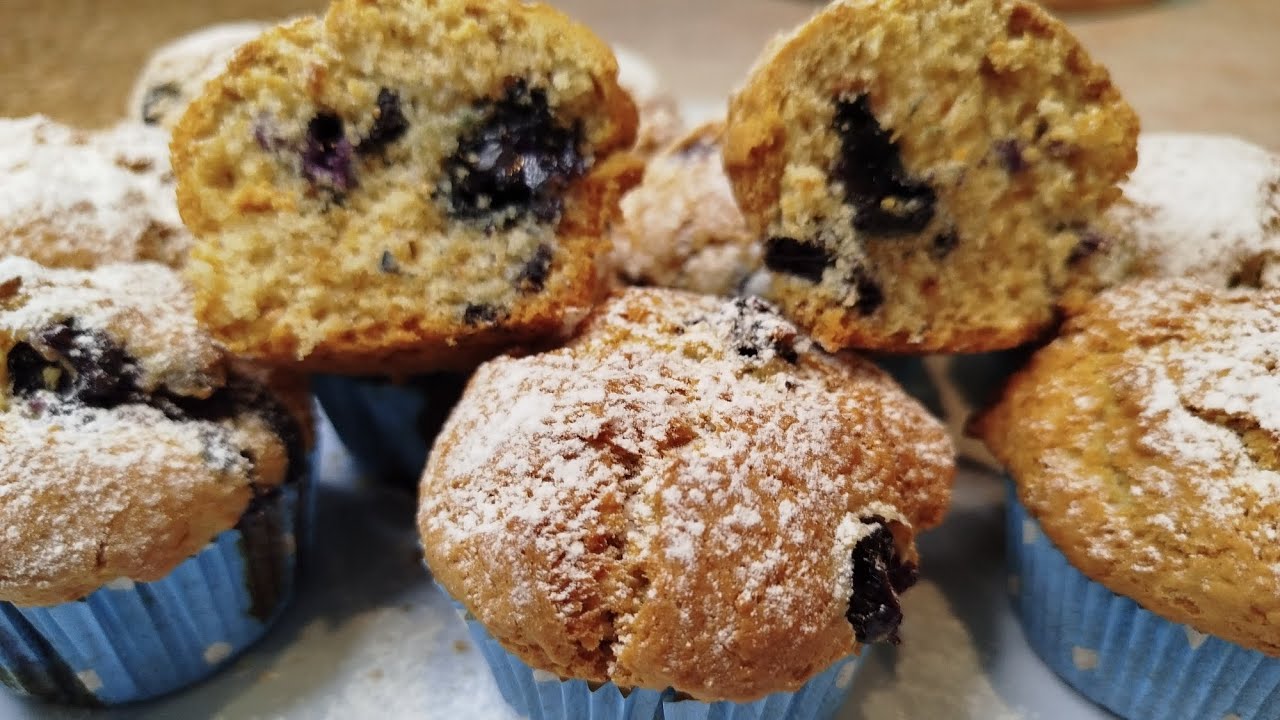 Vegan muffin με Μύρτιλα , εύκολη και γρήγορη συνταγή ♥️