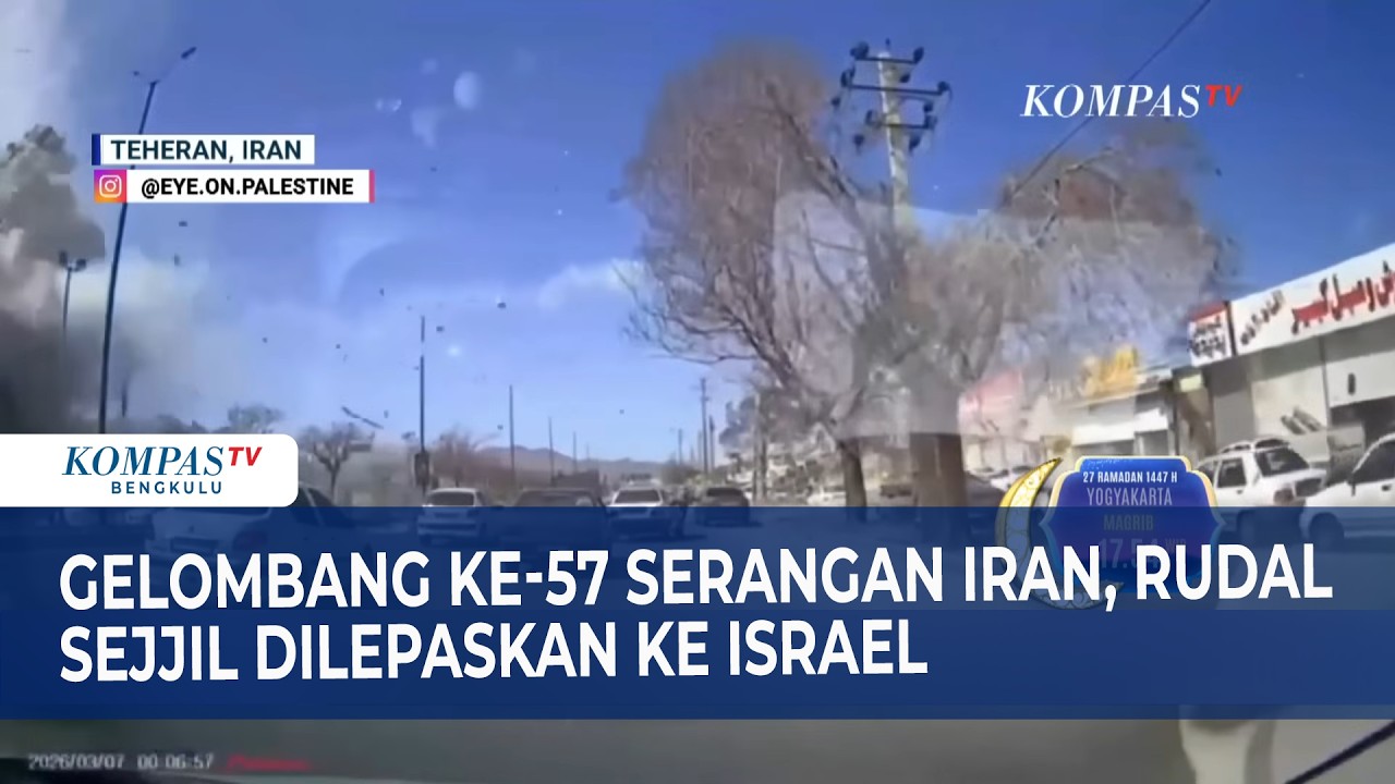 Gelombang ke-57 Serangan Iran, Rudal Sejjil Dilepaskan ke Israel