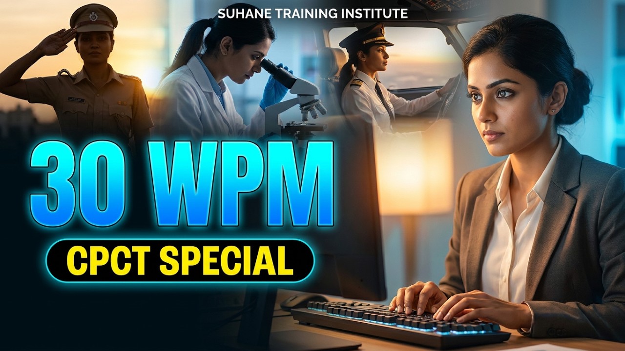 HINDI TYPING DICTATION - 30 WPM #cpct