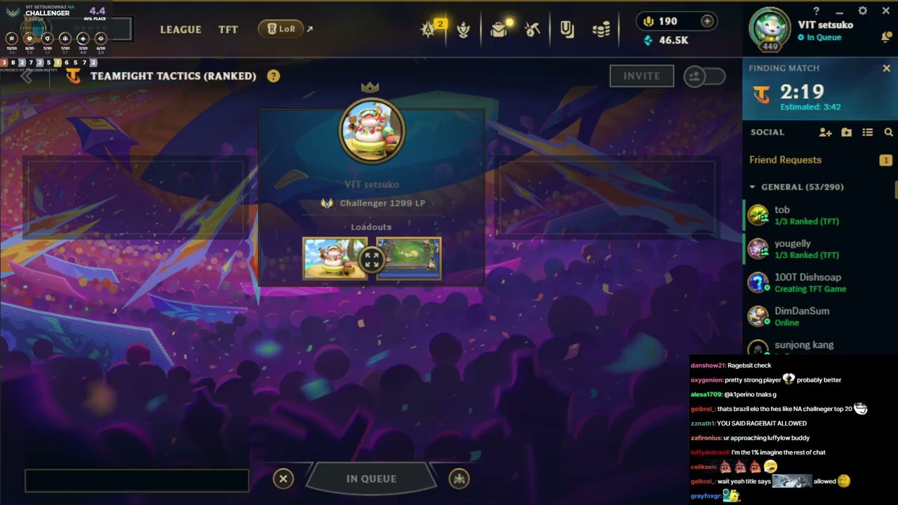Setsuko gets Ragebaited by a Top 1% TFT Player (Master 0 LP LOL)