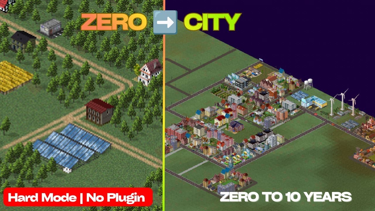 TheoTown Hard Mode Challenge 🚨 | Zero to City (No Plugin) | High Economics | Part 1