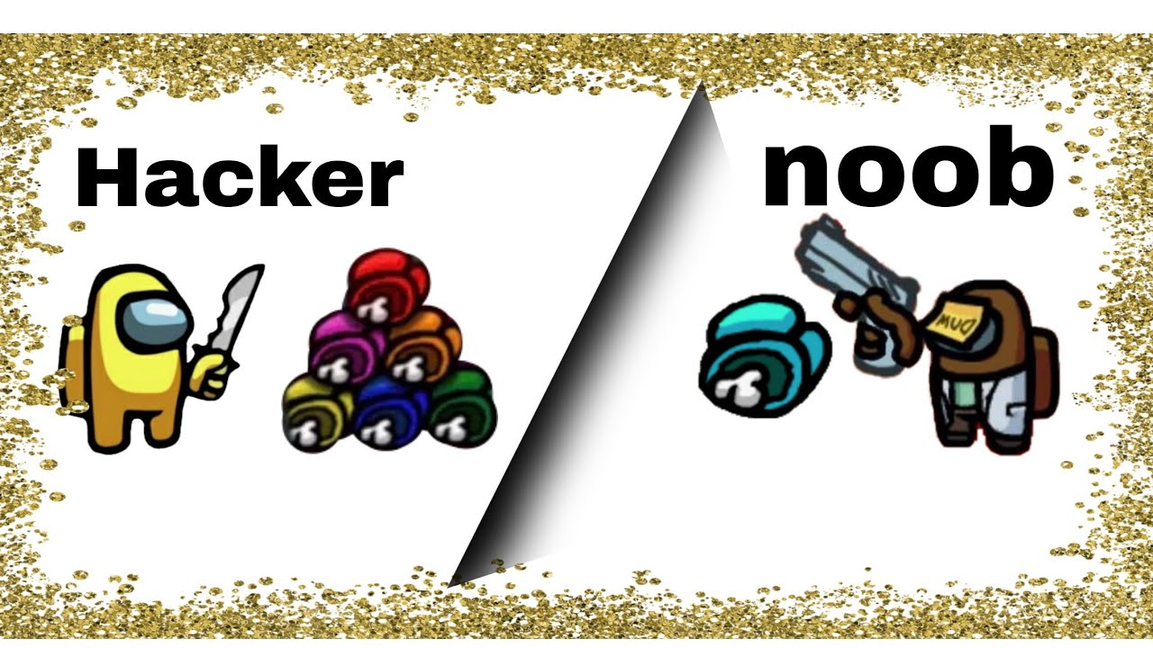 Among us noob imposter Vs Hacker imposter
