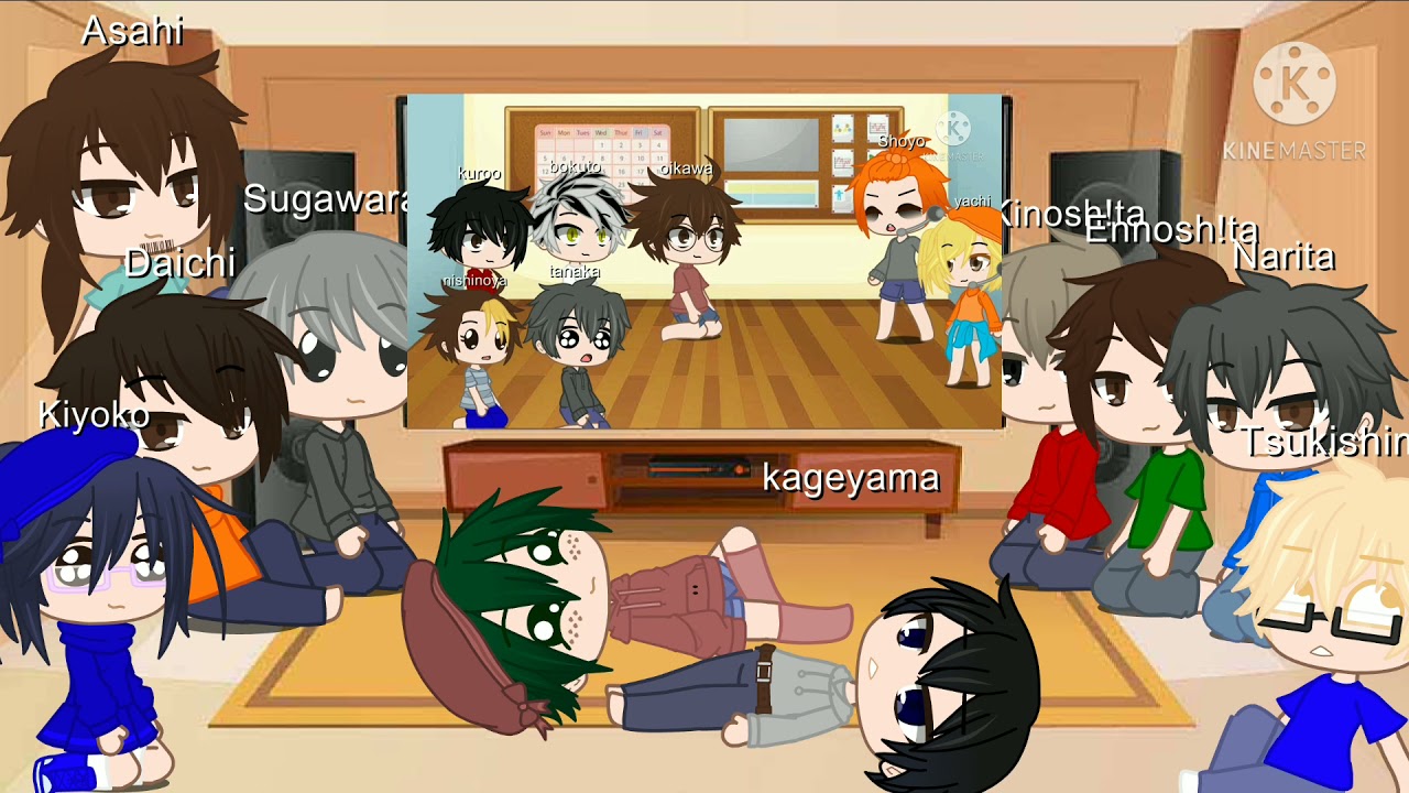 Karasuno react to hinata being exposed 3 times.