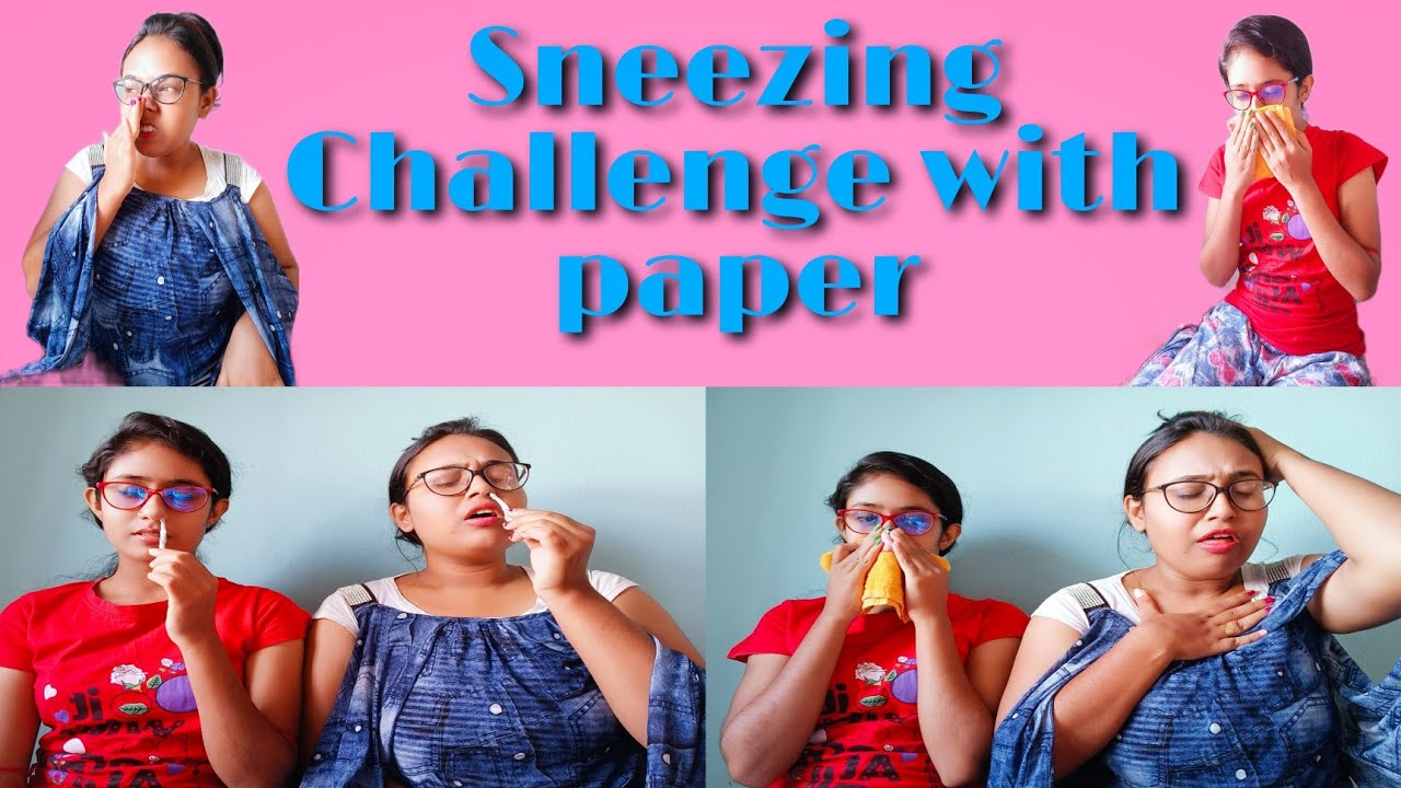 Sneezing Challenge With Paper😃 #Sneezing #bongololona #bengalivlog
