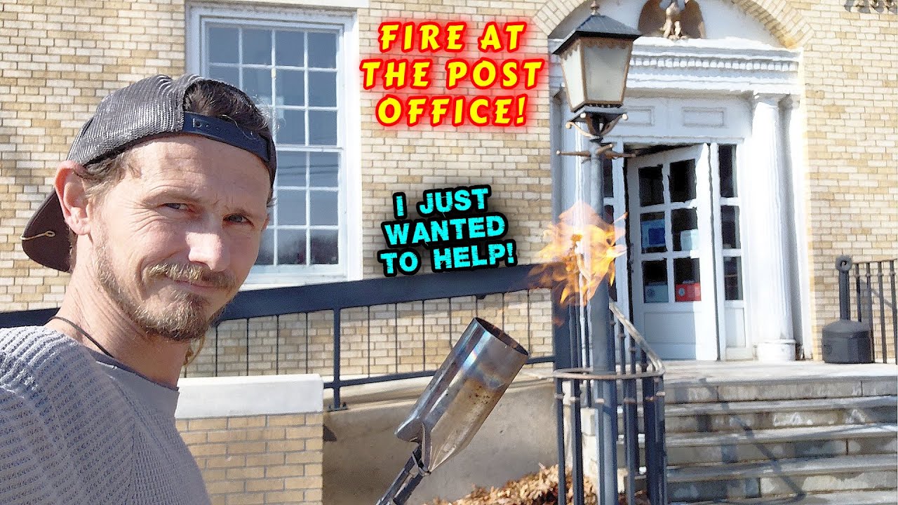 SETTING OUR POST OFFICE ON FIRE | work, couple builds, tiny house, homesteading, off-grid |