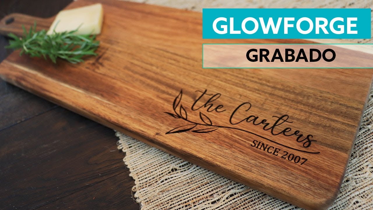 Glowforge - Grabado de Tabla de Quesos - Personalización - Laser