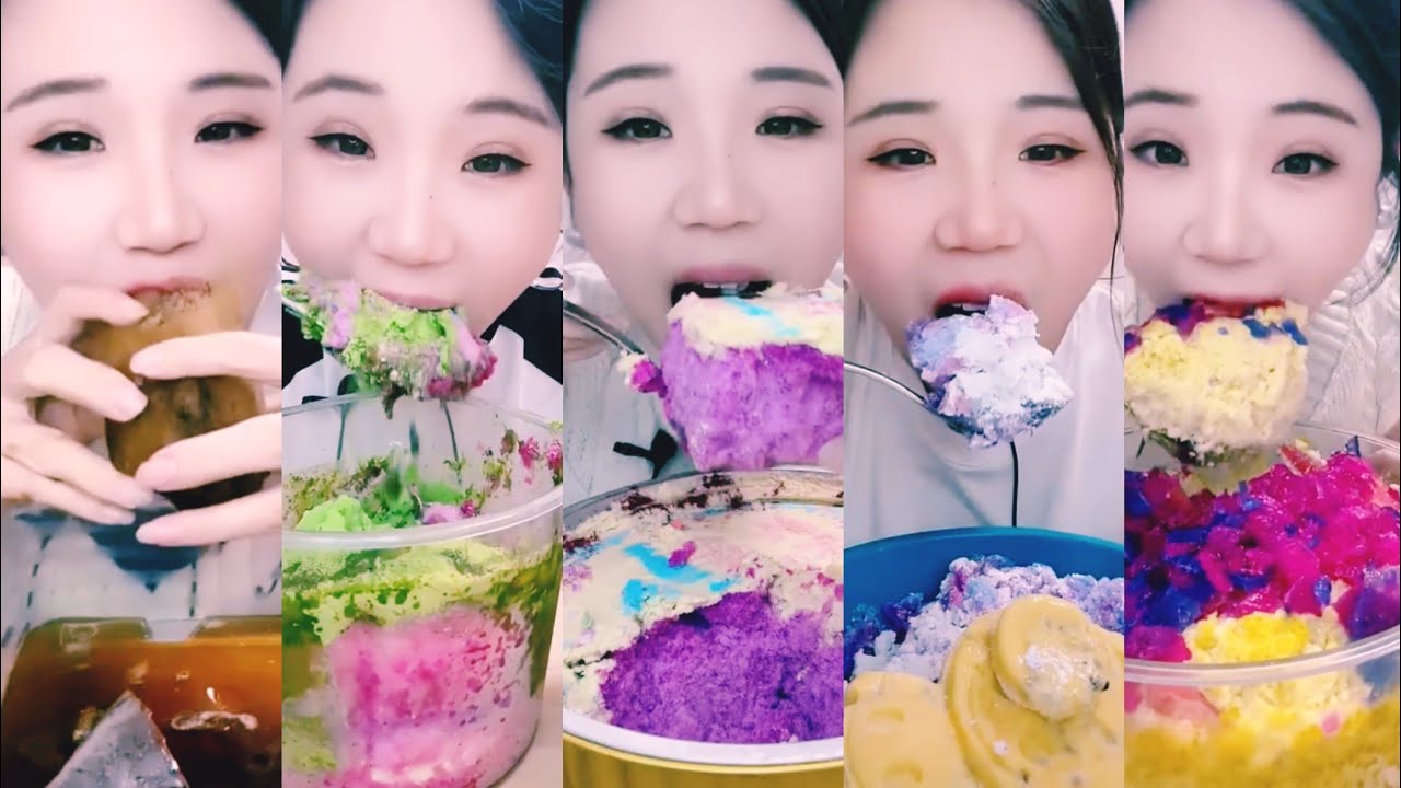 ASMR ice eating | YY eating mix shaved ice | Shaved Ice eating ASMR | Ice Lover
