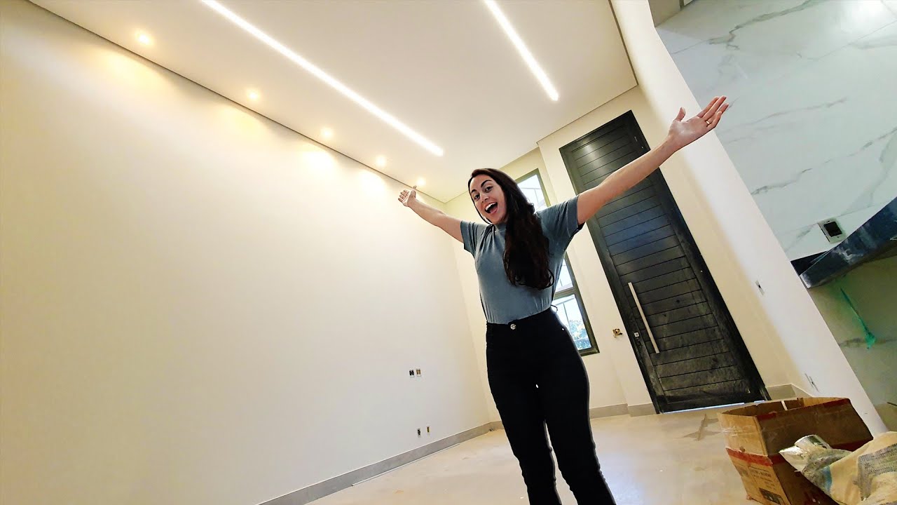 TOUR PELA CASA 🤩 *a iluminação interna tá pronta* | DIÁRIO DE OBRA EP.203