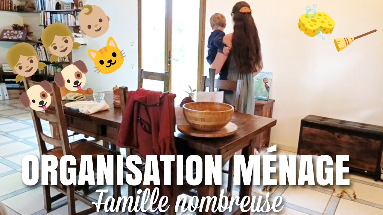 Ma routine MÉNAGE efficace et MINIMALISTE avec une FAMILLE NOMBREUSE 🧹👧🏼👧🏼👶🏼🐶🐶🐱