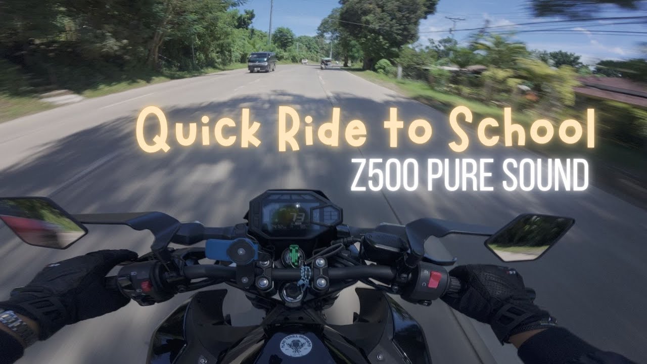 Quick Ride to School | PURE SOUND |  KAWASAKI Z500 STD | SC PROJECT CRT SLIP ON