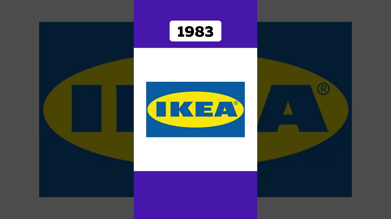 История Логотипа Ikea 🥴 #Икеа #Ikea #История #Логотип #Мебель #МагазинМебели #Подпишись #Shorts