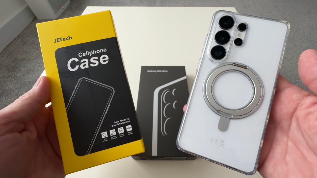 Чехол-кольцо JETech 360 градусов CLEAR для S26 Ultra. Это всё, что вам нужно!