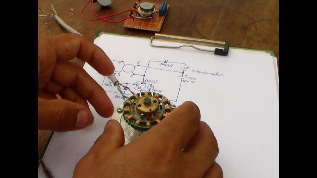 Como hacer un motor bedini. Motor bedini reciclado de vhs. Juntamugre. Canal el yeti