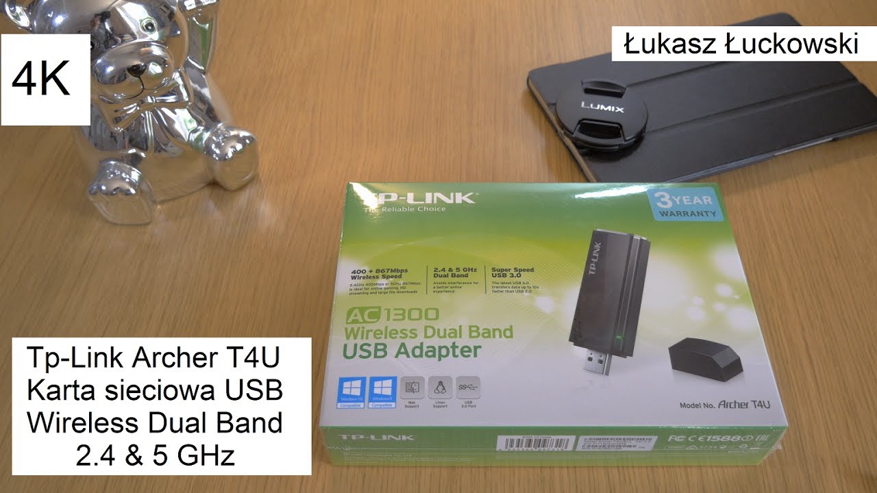 TP-LINK Archcer T4U AC1300 Wireless Dual Band USB Adapter | Pierwsze chwile