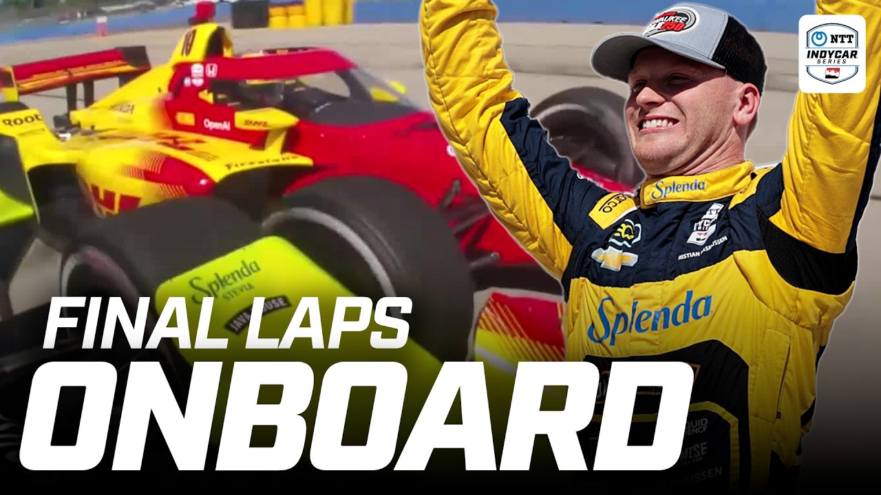 Christian Rasmussen’s INSANE First Win Onboard | 2025 INDYCAR at Milwaukee