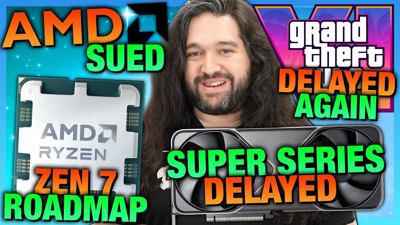 HW News - AMD Zen 7 Roadmap, GTA VI Delay, AMD Sued for X3D, 50 Super Series, New Retro Cases