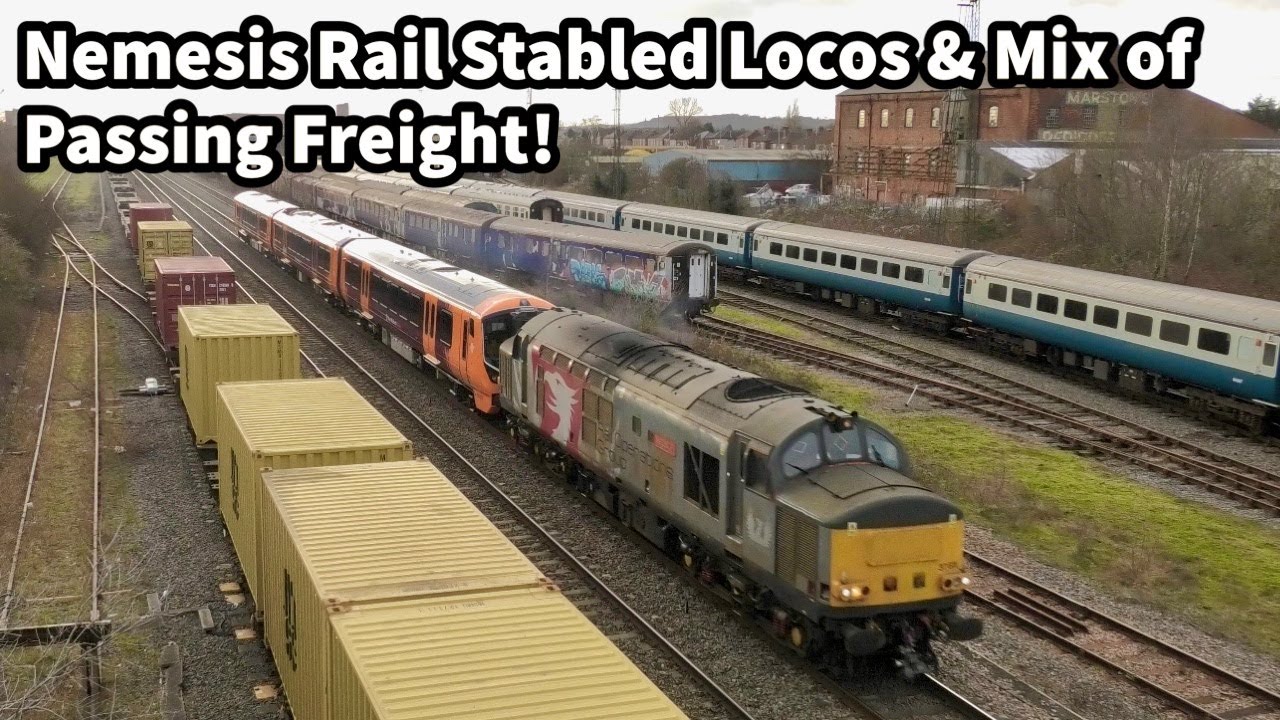 NEMESIS RAIL Stabled Locos & BIG MIX of FREIGHT - Tankers, Coils, Rails, Unit Drags & Light Engines!