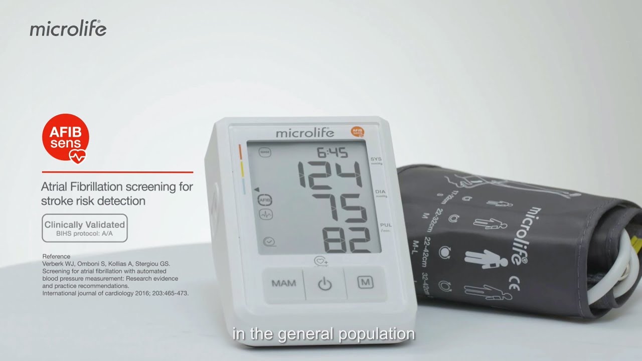 Microlife BP B3 AFIB Blood pressure monitor with stroke risk detection - EU Version