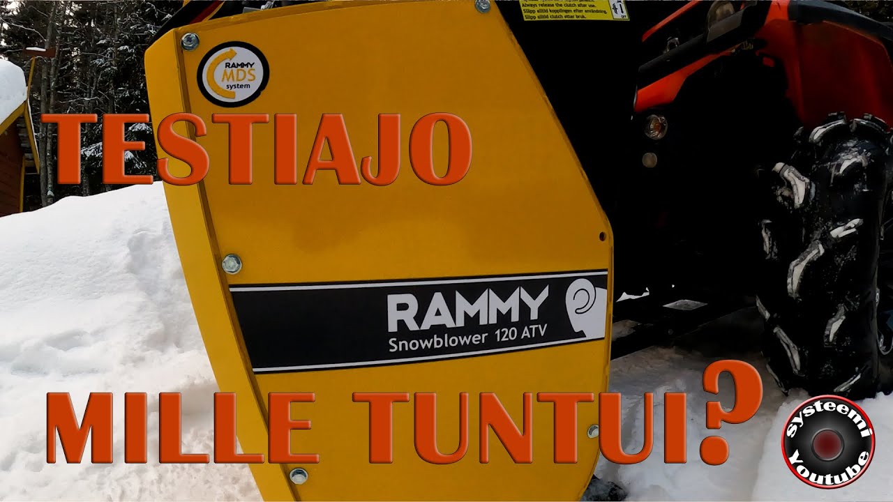 Rammy lumilinko testiajo ja kokemuksia.