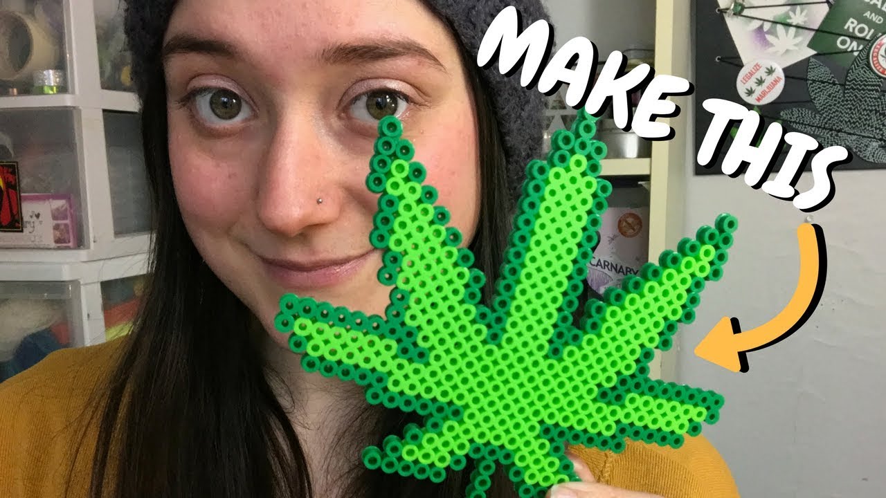 How to Make a Pot Leaf out of Perler Beads