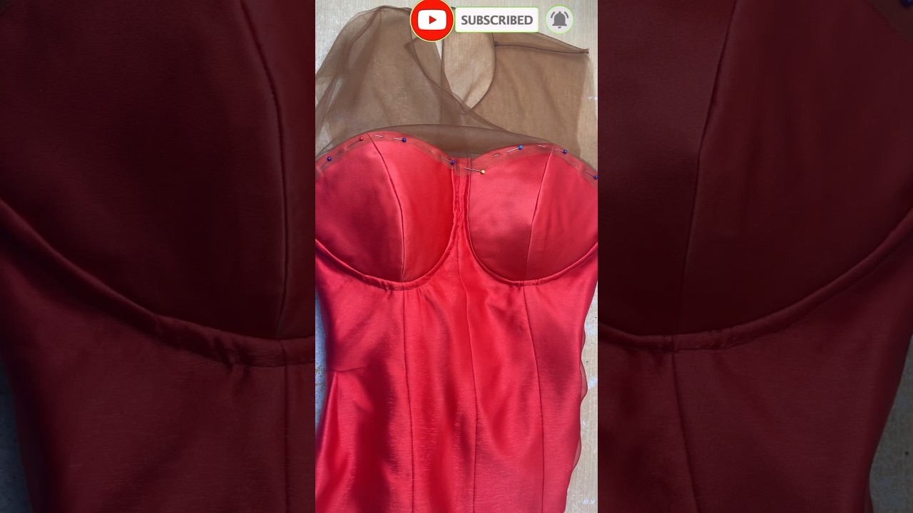 How to attach yoke to corset