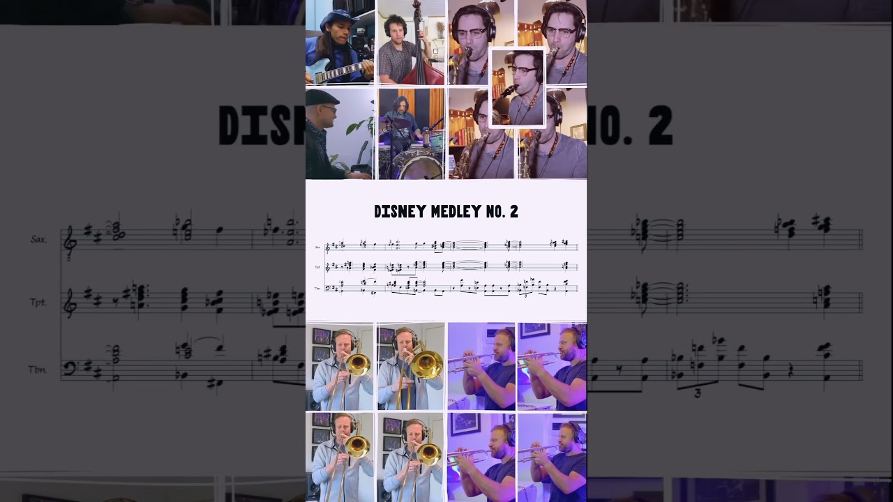 Intro to Disney Medley No.2 🎷🎺 #disney #bigbandjazz