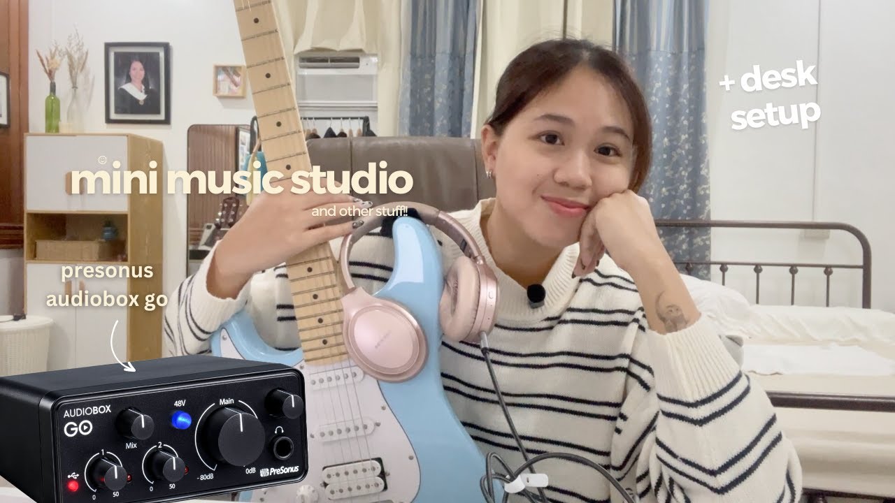 2024 Mini Music Studio + Desk Setup