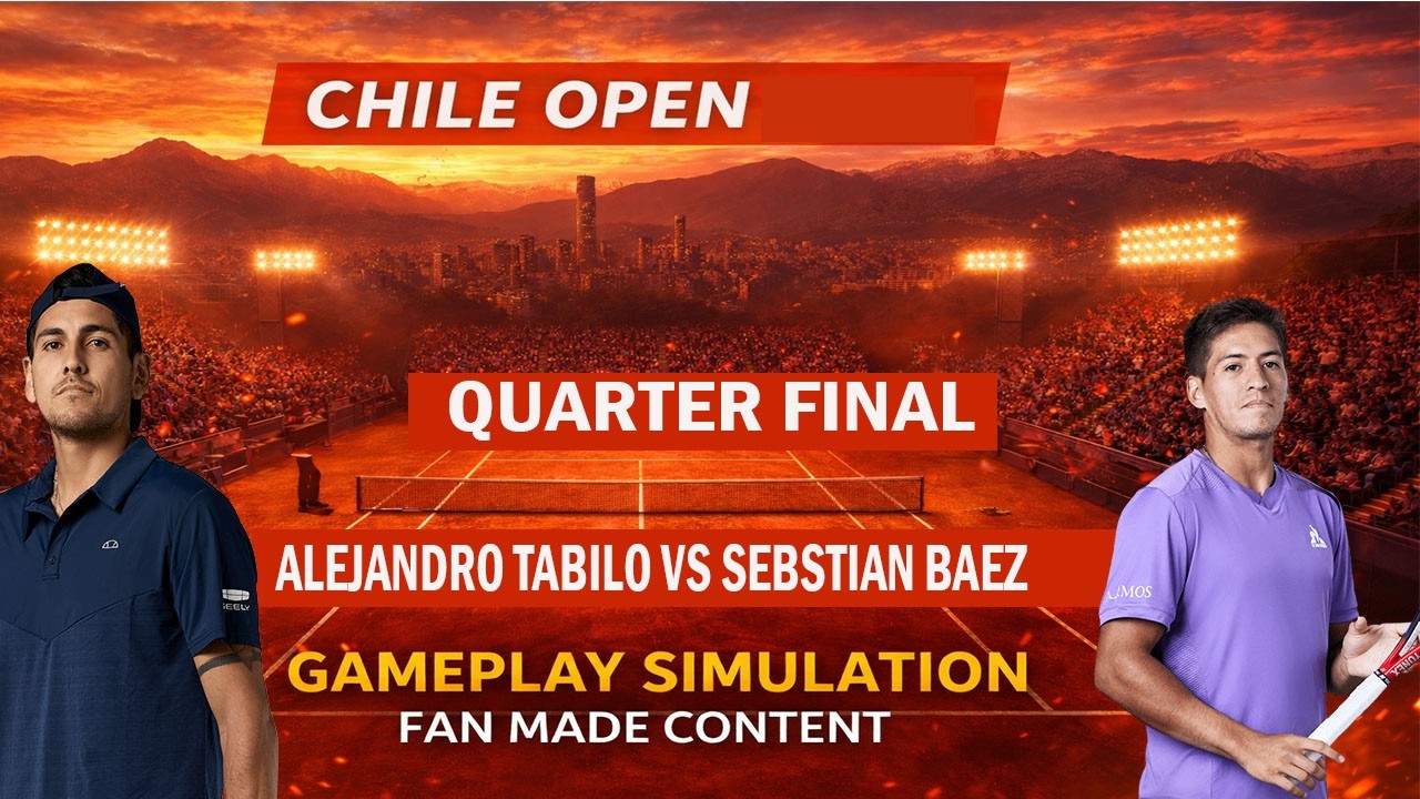Chile Open | Alejandro tabilo   vs Sebastain Baez    | [27 FEB 2026] | Gameplay Simulation