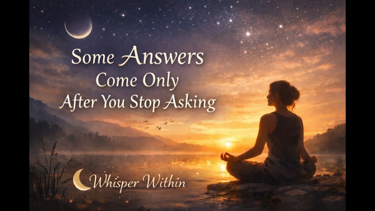 Some Answers Come Only After You Stop Asking.