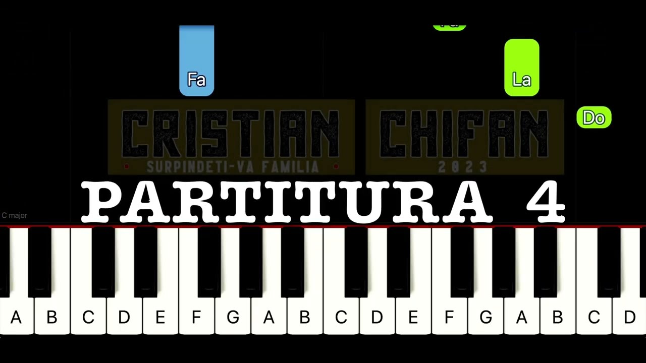 [PARTITURA 4] De ziua ta MAMICO | Tutorial Pian COMPLET de ziua mamei Cristian Chifan - 8 Martie