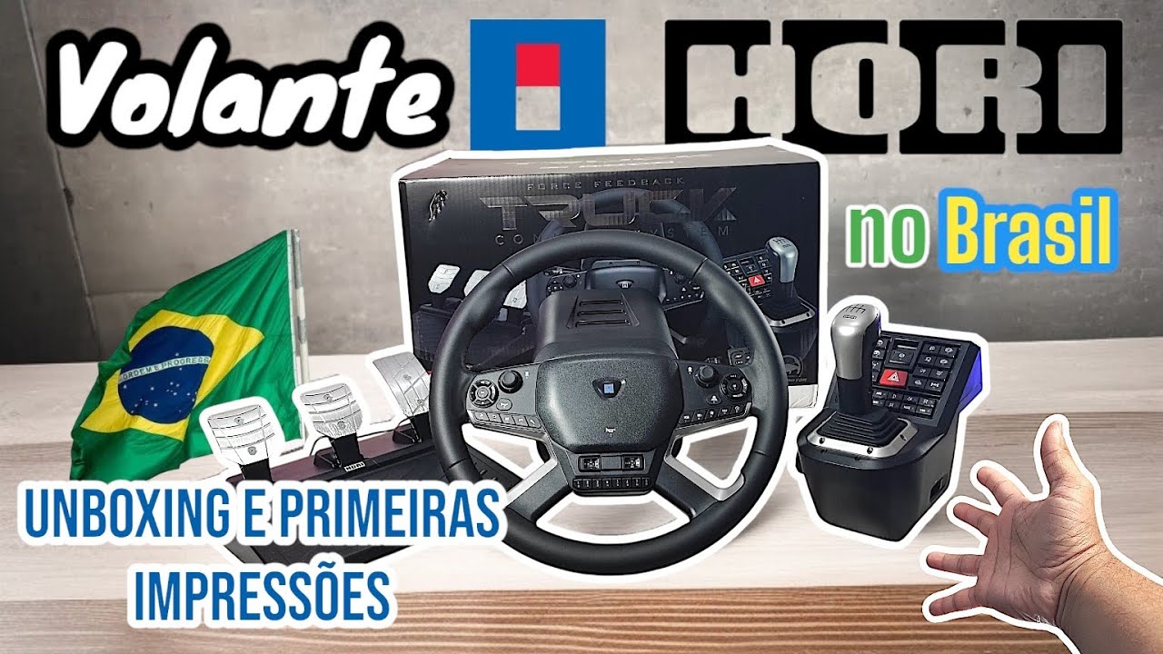 Hori Force Feedback Truck Control - Unboxing e primeiras impressões no Brasil