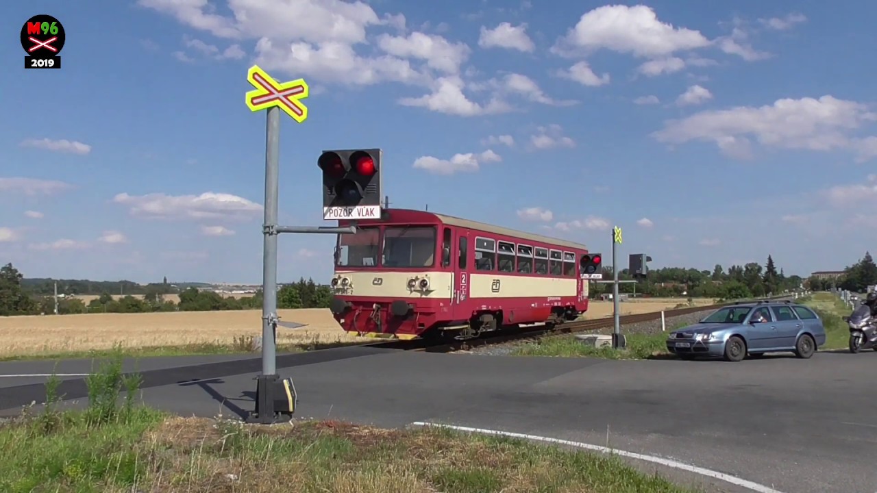 Železniční přejezd Prostějov (II/366 × II/449) - 8.7.2019 / Czech railroad crossing