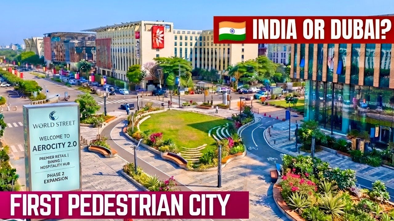 Delhi's FIRST Pedestrian City 🇮🇳 | Aerocity 2.0, World Street, Luxury Hotels & Premium Food Hub