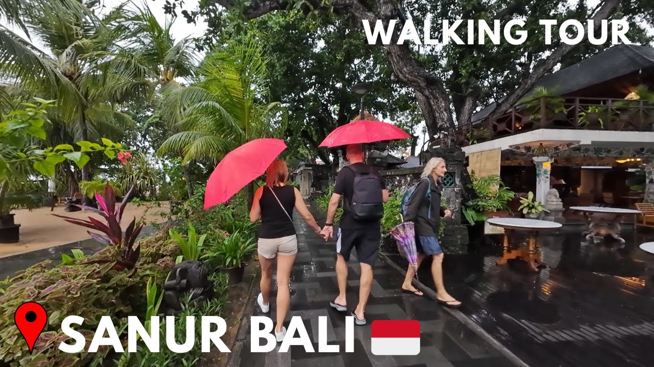 Bali Walking Update | Bali's Wet Season Situation | Rainy Day In SANUR Bali Today