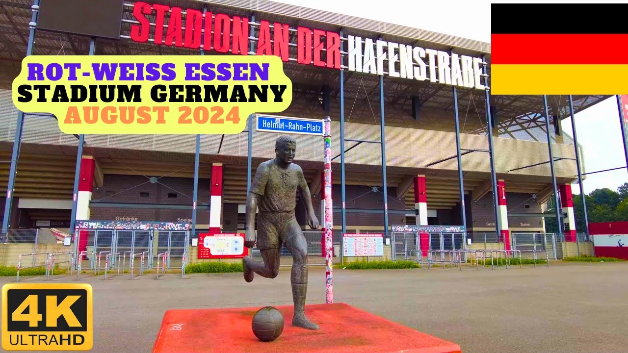 【4K】Rot-Weiß Essen Stadion an der Hafenstraße walk around the STADIUM 🇩🇪