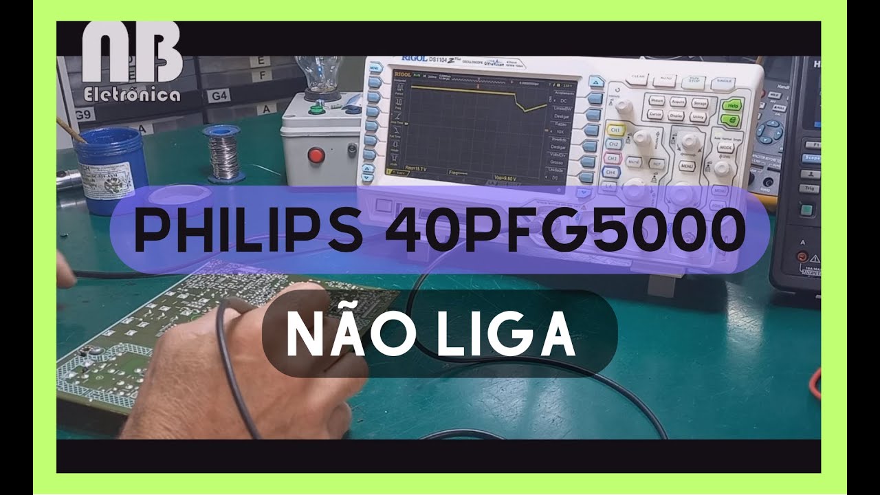 #110 - TV Philips 40PFG5000/78 não liga.