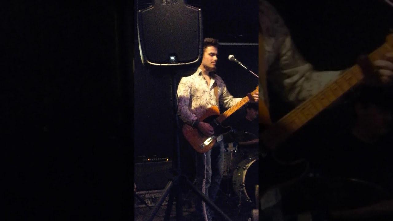 Nick Mardon jamming on Grandpa&rsquo;s Nocaster at his open mic night for some 