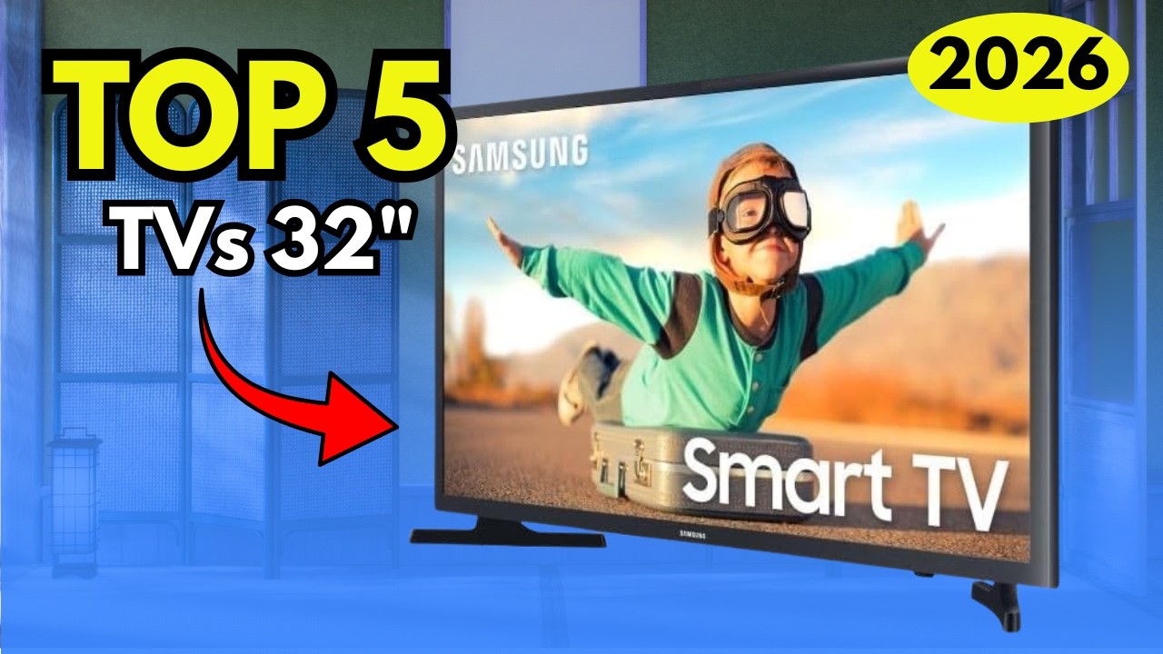TOP 5 MELHORES TVs 32 POLEGADAS Para Comprar Em 2026! As 5 Melhores TV 32” POLEGADAS!