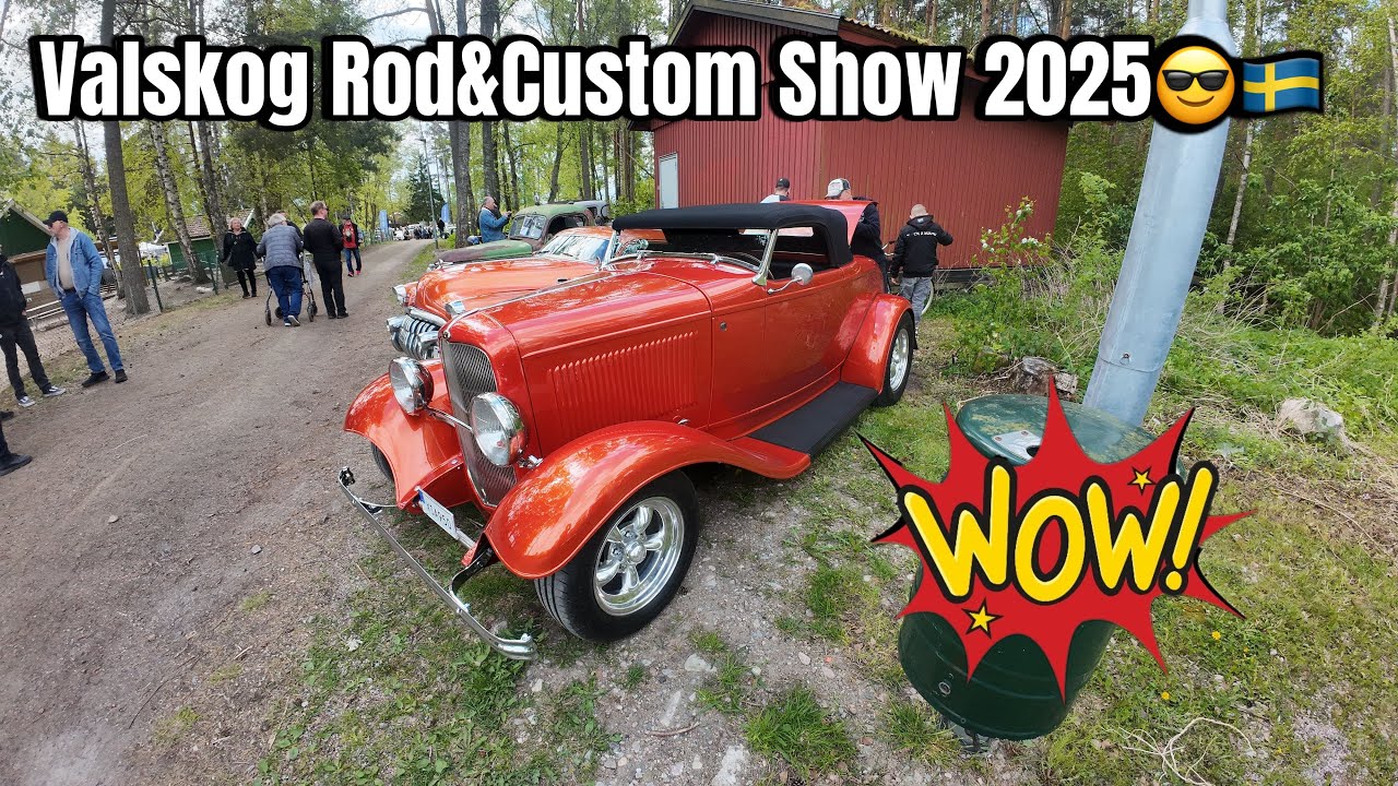 Valskog Rod&Custom Show 2025😎🇸🇪🔥🔥#hotrod #custom #classiccars #oldschool #sweden #v8