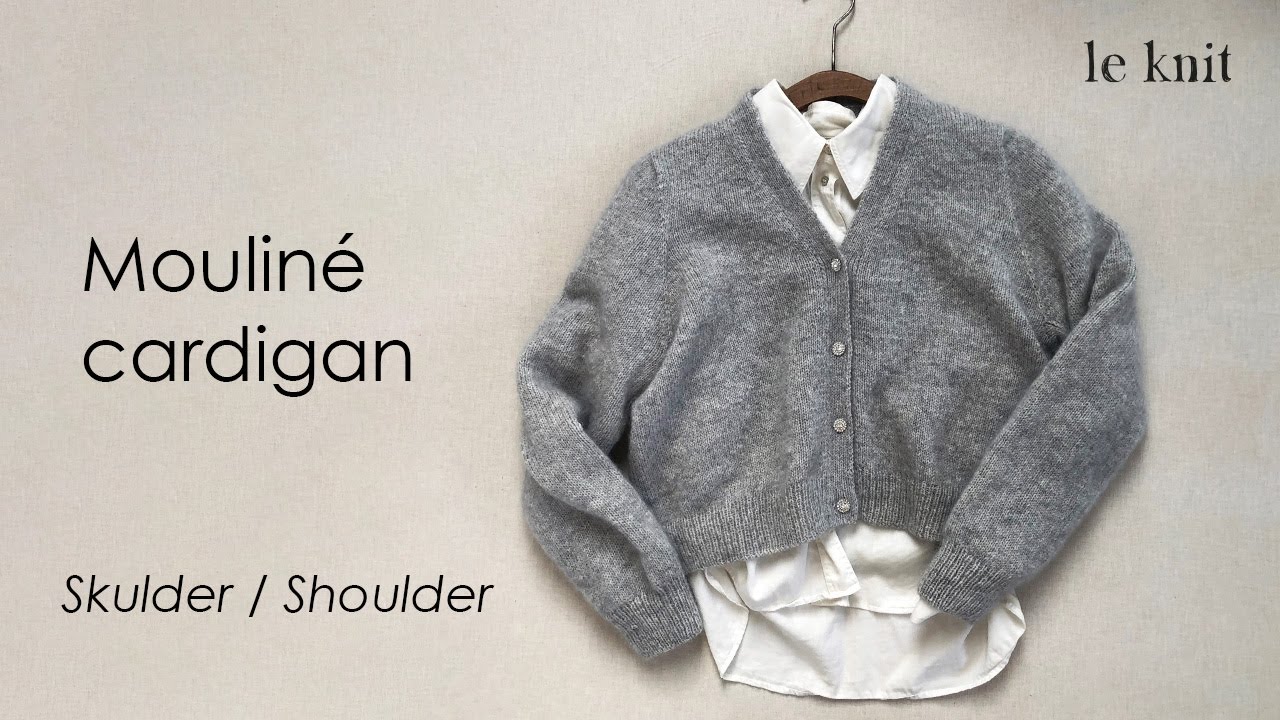 Mouliné cardigan - Skulder