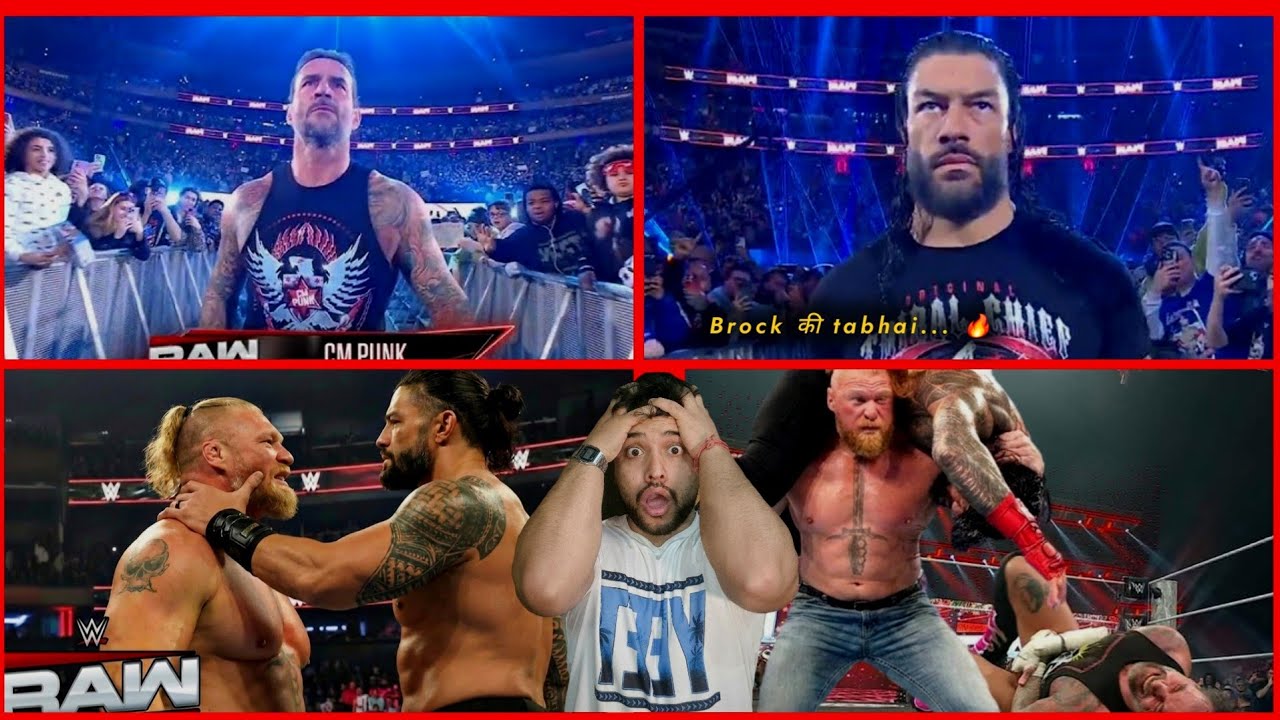 'Brock aya, Tabaahi laya 🔥' Brock destroys Roman reigns and Punk!? WWE Raw highlights & Preview 
